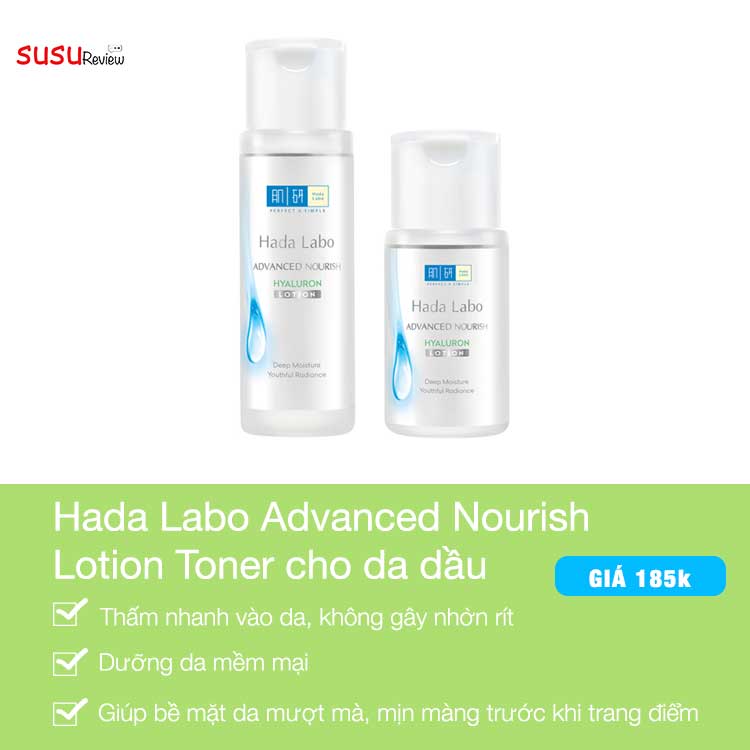 Toner cho da dầu mụn Hada Labo Advanced Nourish Lotion